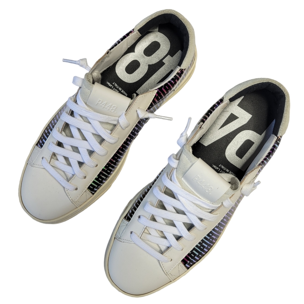 NWT P448 Holographic Jack Monogram Sneakers - Picture 3 of 9